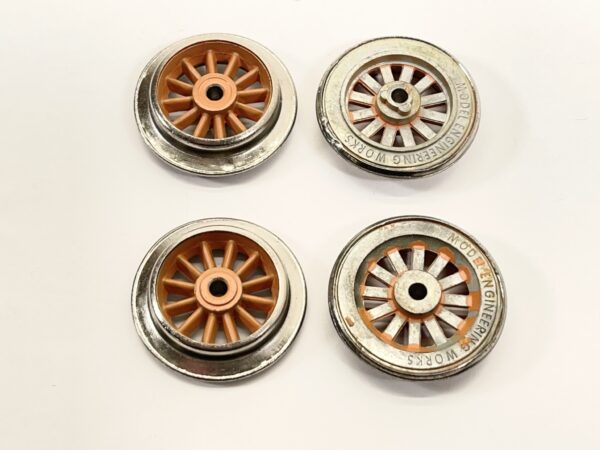 American Flyer Orange Electric Wheel Set