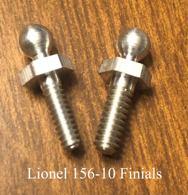 Lionel 156-10 Finial 4-36 Thread