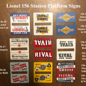 Lionel 156 Station Platform Sign Chem Lab