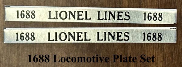 Lionel 1688 Locomotive Plate Set