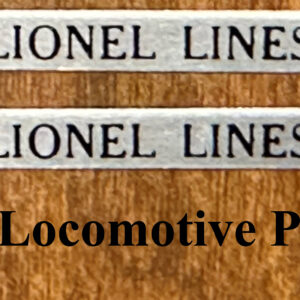 Lionel 1688E Locomotive Plate Set