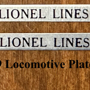 Lionel 1689 Locomotive Plate Set