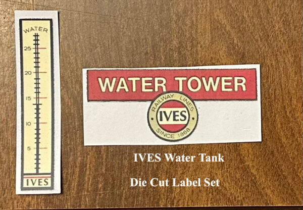 IVES Water Tank Die Cut Label Set