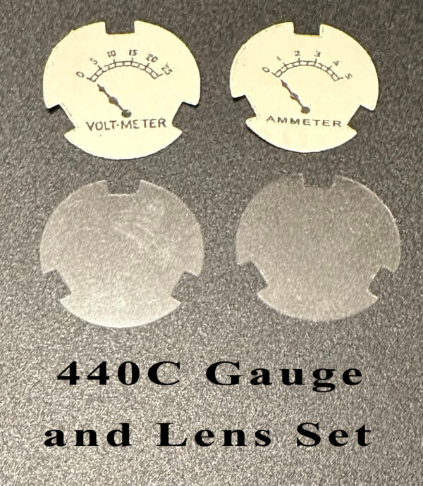 Lionel 440C Control Panel Gauge and Lens Set