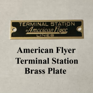 American Flyer Terminal Station Plate