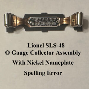 Lionel SLS-48 O Gauge Collector With Nickel Nameplate Error