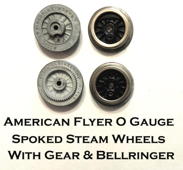 American Flyer O Gauge Geared Spoked Steam Wheel with Bellringer