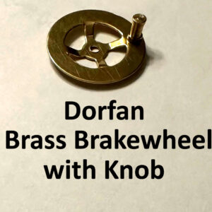 Dorfan Brass Brakewheel with Knob