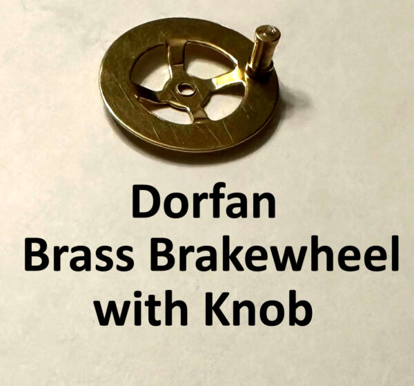Dorfan Brass Brakewheel with Knob